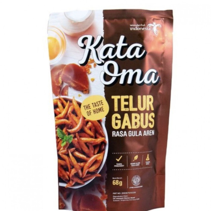 

Keripik kripik cemilan telur telor gabus gula aren asin balado keju Kata Oma (Pack)