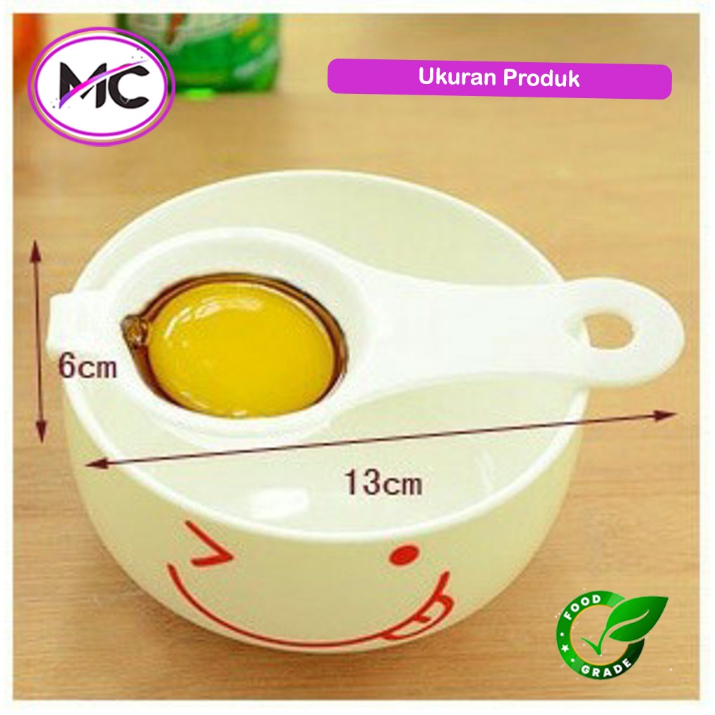 Sendok Pemisah Kuning Telur Saringan  Putih Dan Kuning Telur Egg Separator Alat Pemisah Telor