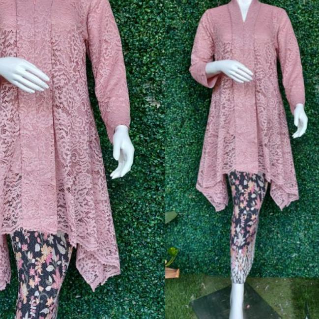 ➹ Setelan Kebaya Brokat / Kartini Brokat / Kebaya Modern /Kebaya Busui /Setelan Kebaya/ Ajc Kebaya ➮