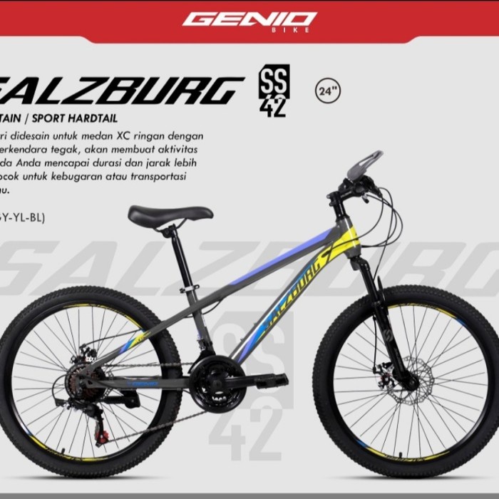 (Khusus Gojek) Sepeda Mtb 26 Inch Genio Salzburg Ss 42 New #Original