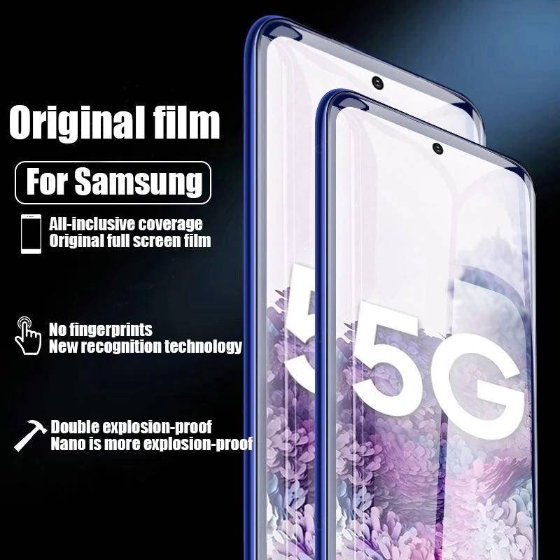 5pcs Untuk Samsung Galaxy S8 S9 S10 S10E S20 S21 S22 S23 Plus Ultra FE 5G Hydrogel Film Pelindung Layar Untuk Samsung Note8 9 10 20 Plus Ultra