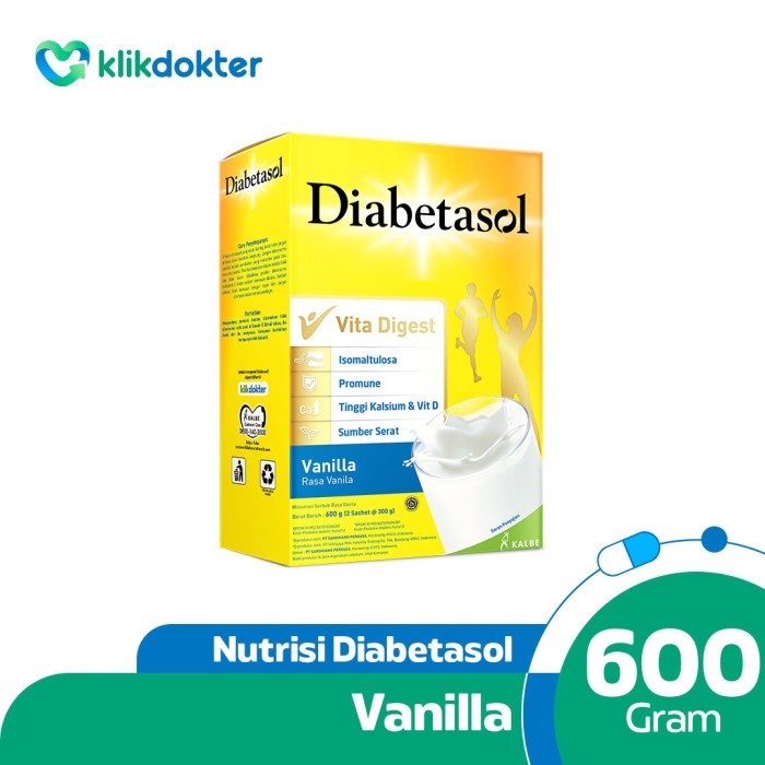 

[ COD ] Diabetasol Vanilla 600gr