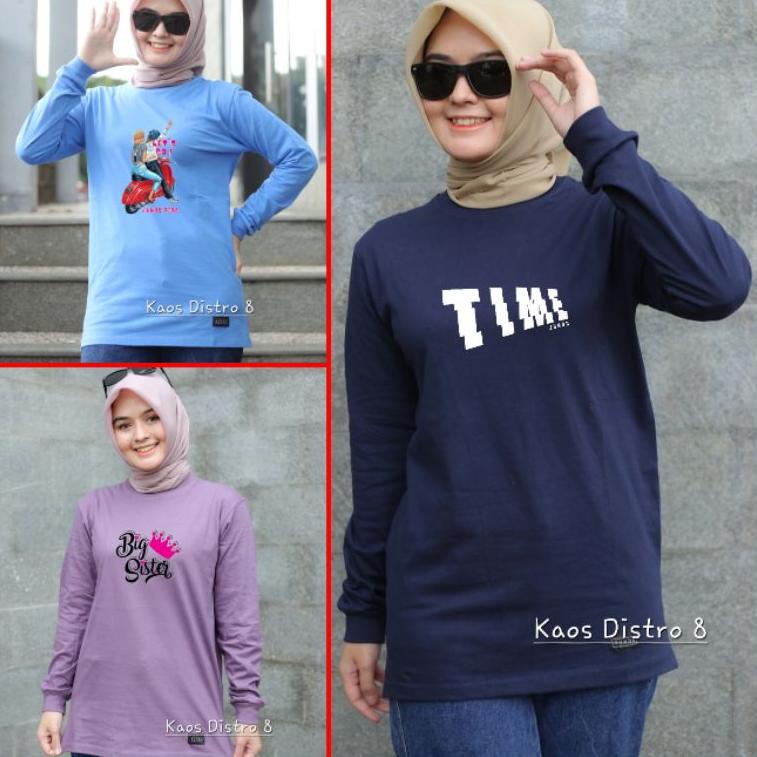 LANGSUNG KIRIM Kaos Lengan Panjang Kaos Hijab Wanita Bahan Tebal Zolaqu Style Atasan Muslimah