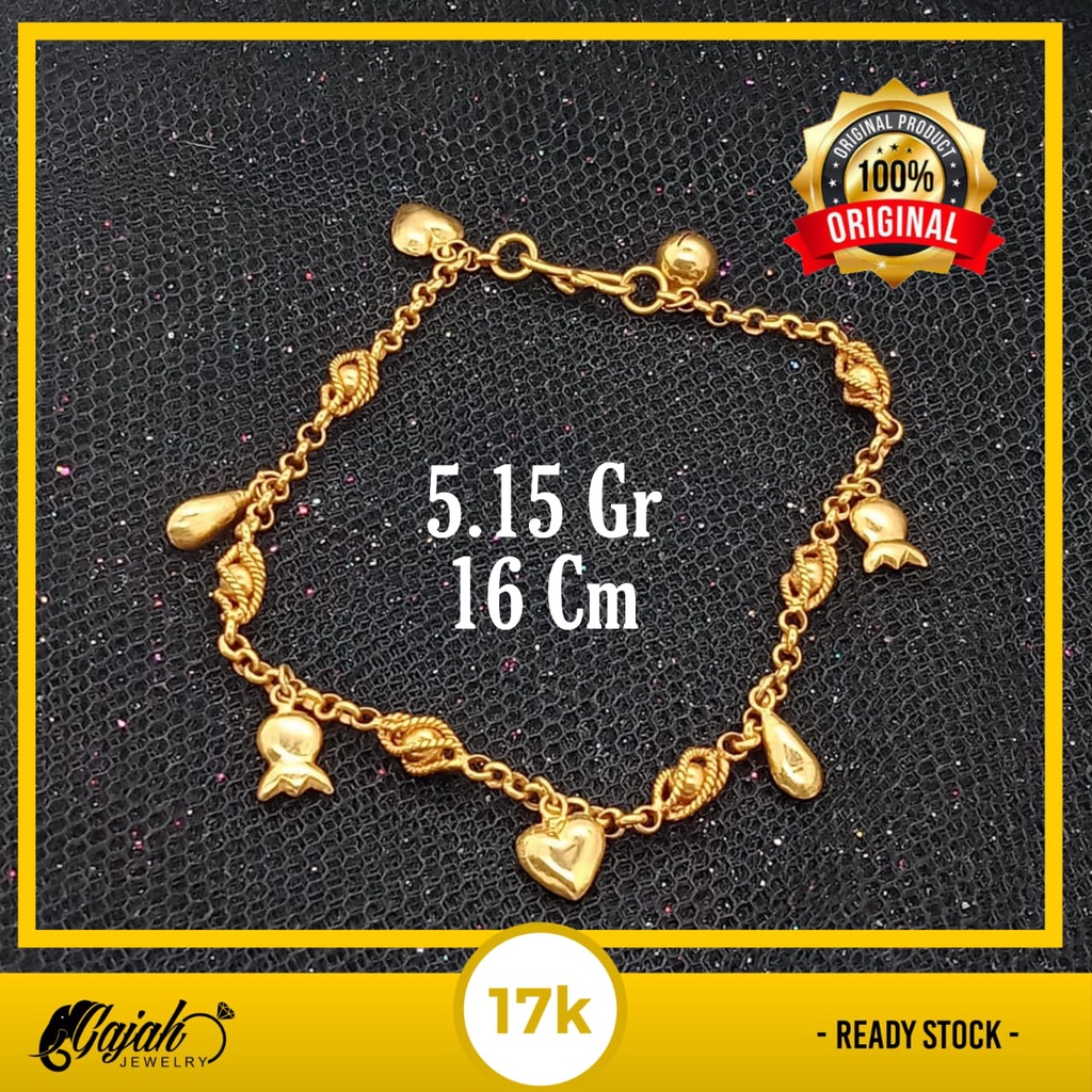 Gelang emas 17k - 5.15 gr kadar 750 - 4240