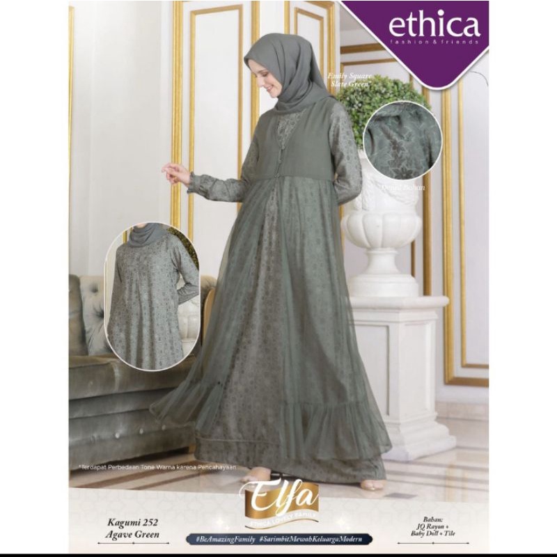 ethica gamis kagumi 252 agave green