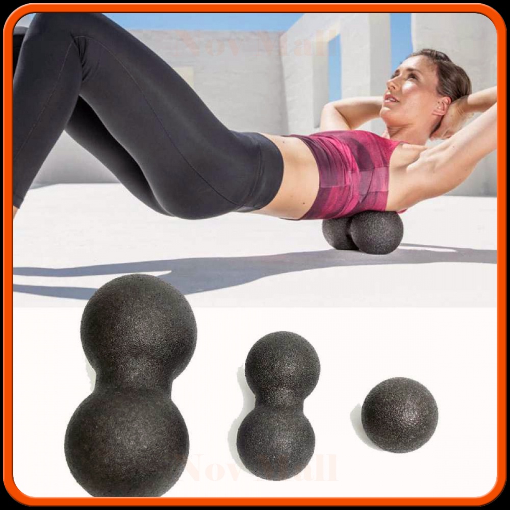 Alat Bantu Yoga Peanut Massage Foam Block Roller Ball 8x16cm -SP433