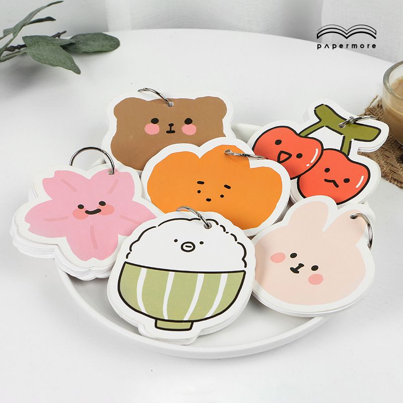 

[BUJOYUK] Memo Flashcard - ring notebook mini lucu