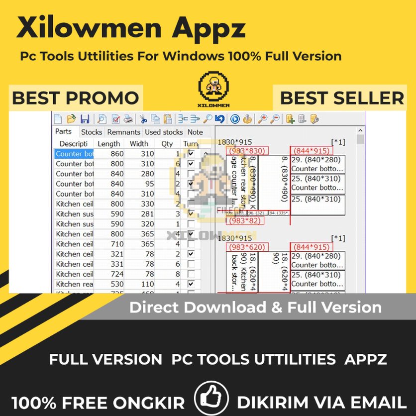 [Full Version] Cutting Planner Pro PC Tools Software Utilities Lifetime Win OS