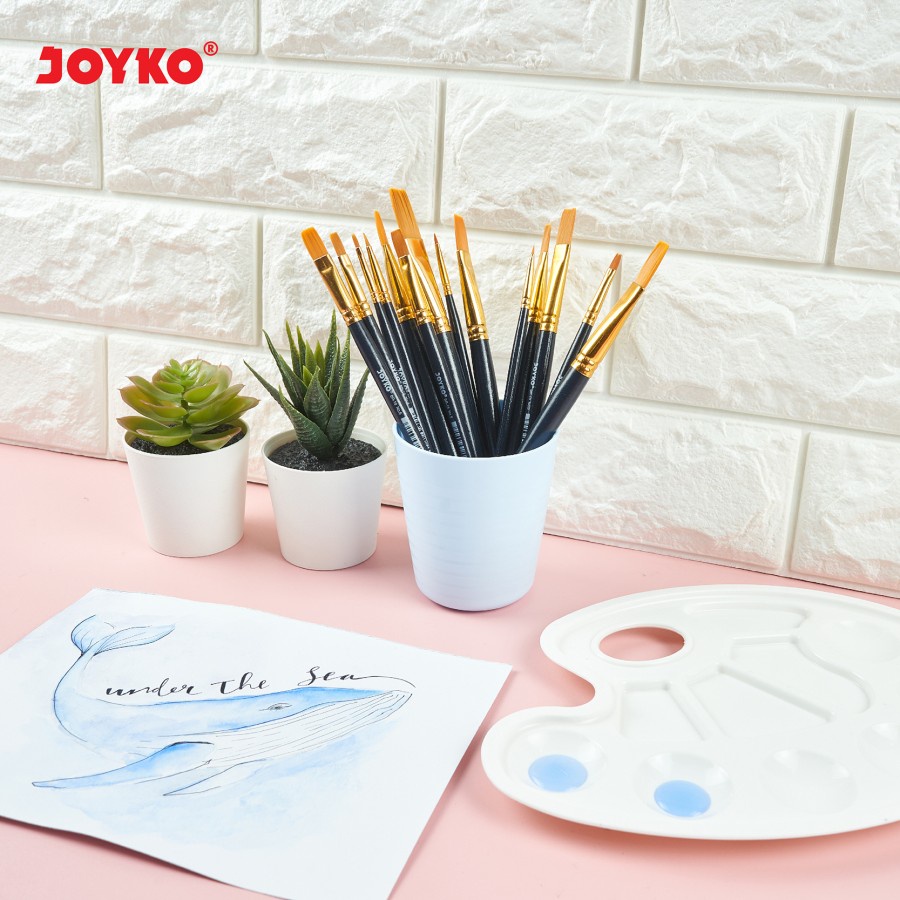 Brush / Kuas Cat Air / Cat Minyak / Lukis / Acrylic Joyko BR-10 / Flat