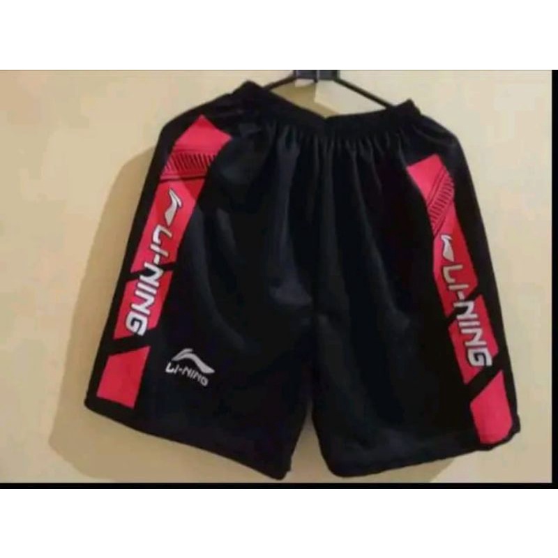 50rb DAPAT 5 CELANA LI-NING PENDEK SPORT OLAHRAGA KOLOR PRIA DAN WANITA DEWASA MURAH