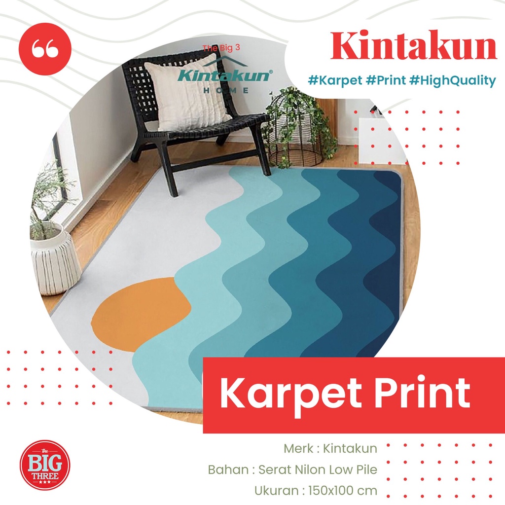 Kintakun Karpet 150x200 / 150x100 cm Andari Ariadra Alarik Aron Basmus Ebba Emil Gustav Hans Lucio Ludgiv Maja Melvin Noah Hugo Saga Sten Wilma - 150x200 Queen Carpet minimalis karmut Deluxe Dluxe