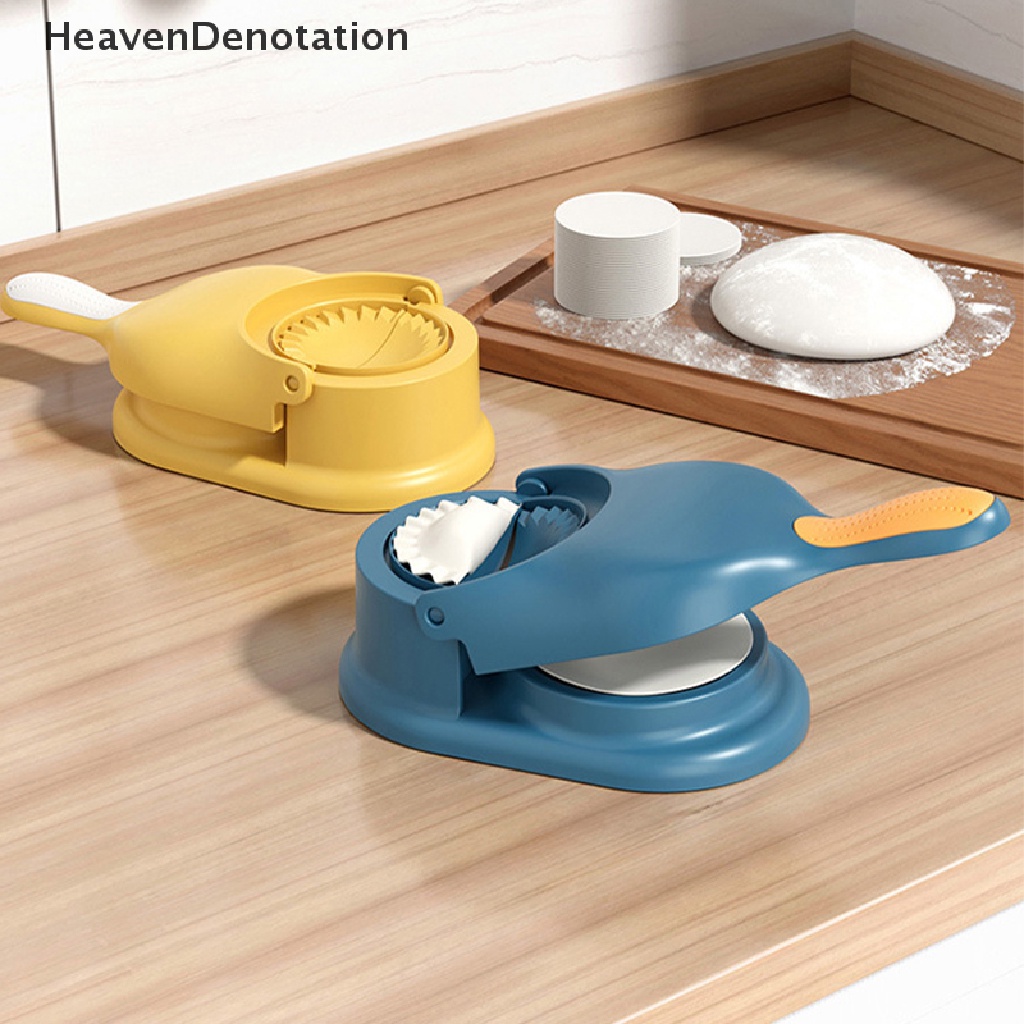 [HeavenDenotation] Set Alat Penekan Adonan 2in1 Set Alat Penekan Adonan DIY Dumplings Mold HDV