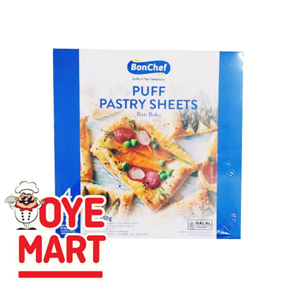 PUFF PASTRY BONCHEF 750GR ISI 4 LEMBAR HARGA PROMO