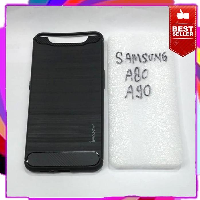 Karet Samsung A80 Softcase Ipaky Samsung A80 Silikon Karet Hitam