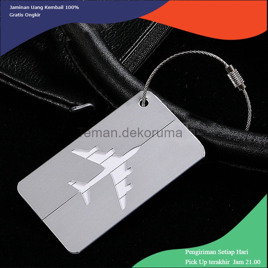 TD - TRV NTK Name Tag ID Tas Koper Aluminium - N005