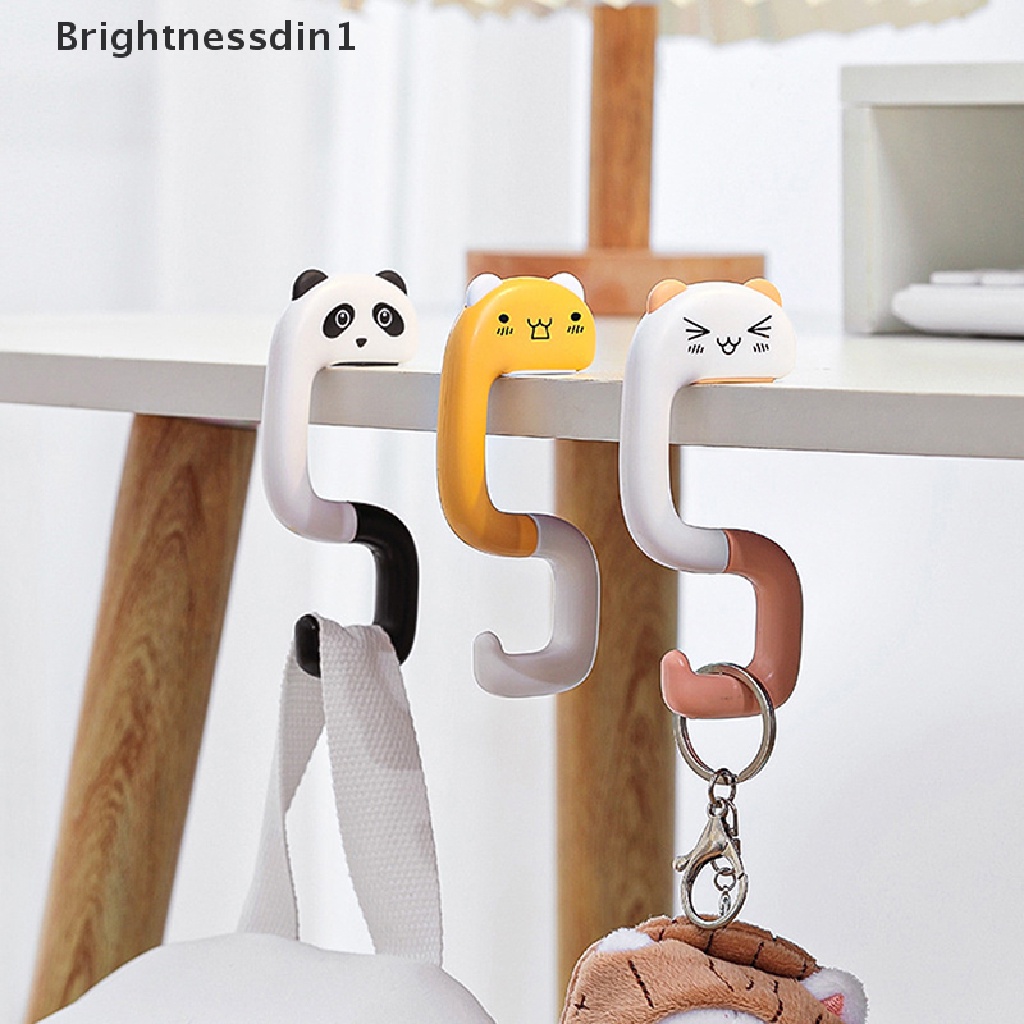 [Brightnessdin1] Gantungan hook Tas Lipat Portable Lucu Dompet Handbag Holders Foldable Table hook Wanita Handbag Organizer Meja Kantor Kait Samping Butik