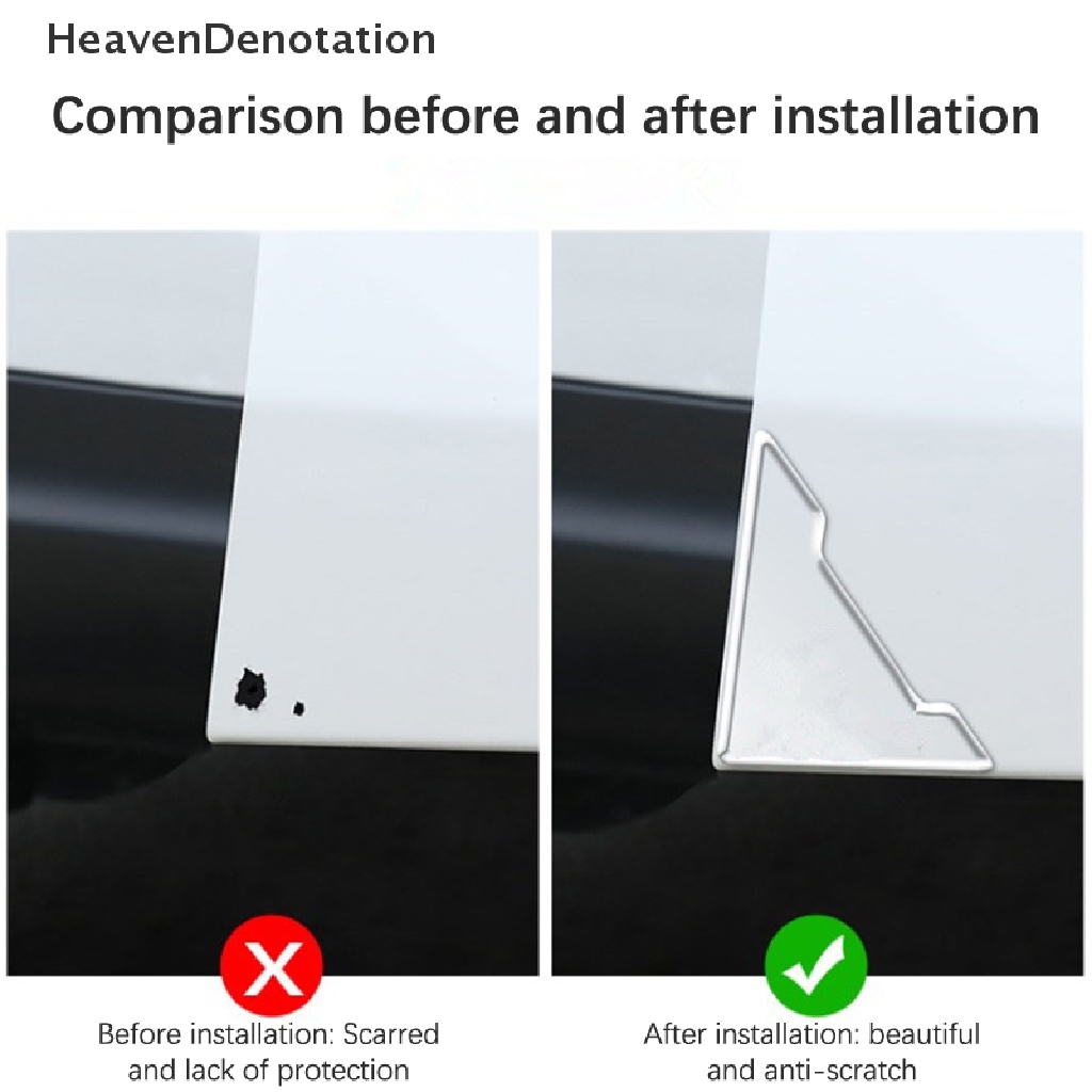 [HeavenDenotation] Universal Penutup Sudut Pintu Mobil Anti Tabrak Pelindung Silikon Transparan HDV