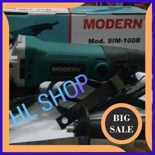 perkakas MESIN GERINDA tangan atau mesin SLEP  100B  merk MODERN  mesin serbaguna gerinda