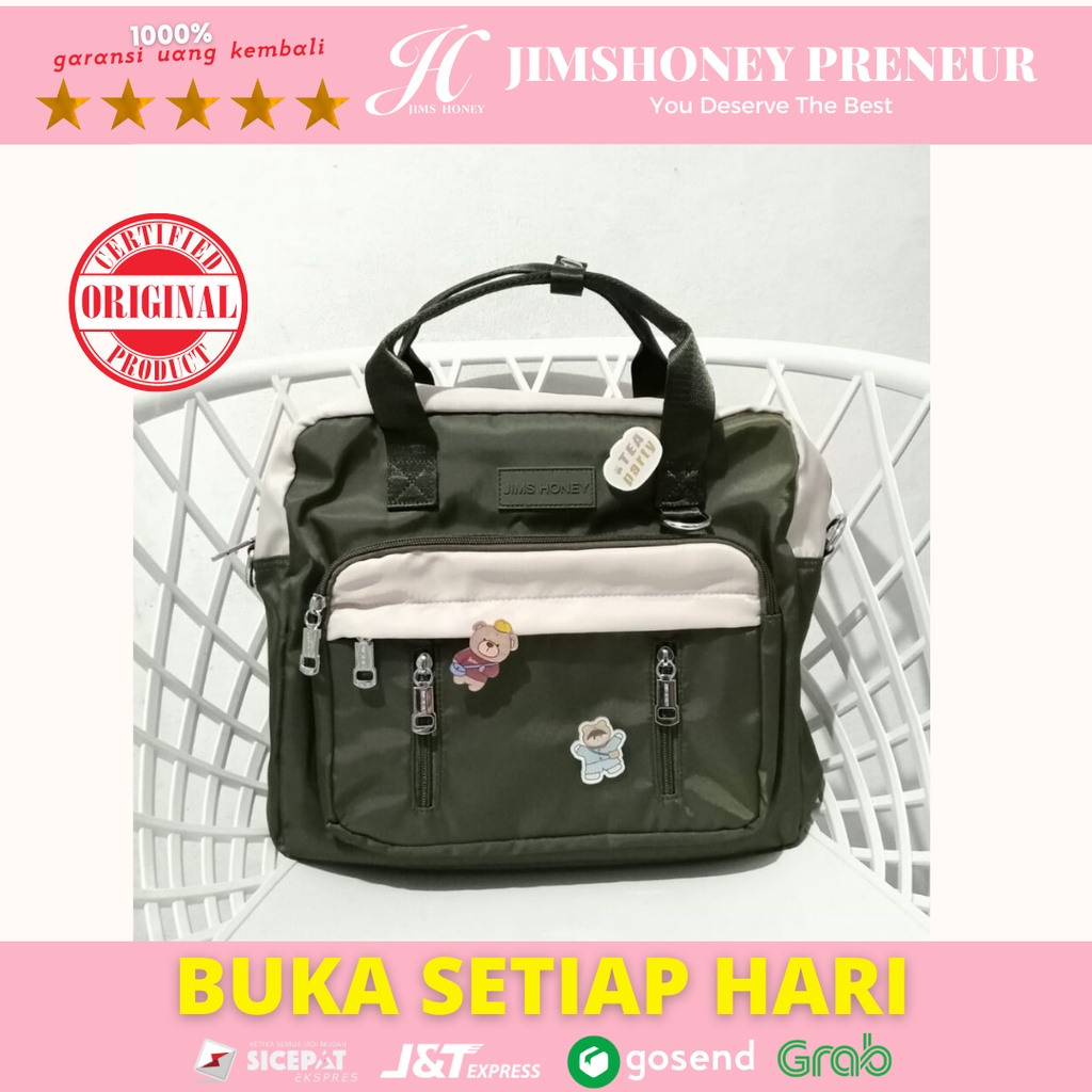 Tas Wanita Jims Honey WINNIE PLUS Bag Hand Bag Ransel Sling Bag Tas Multifungsi