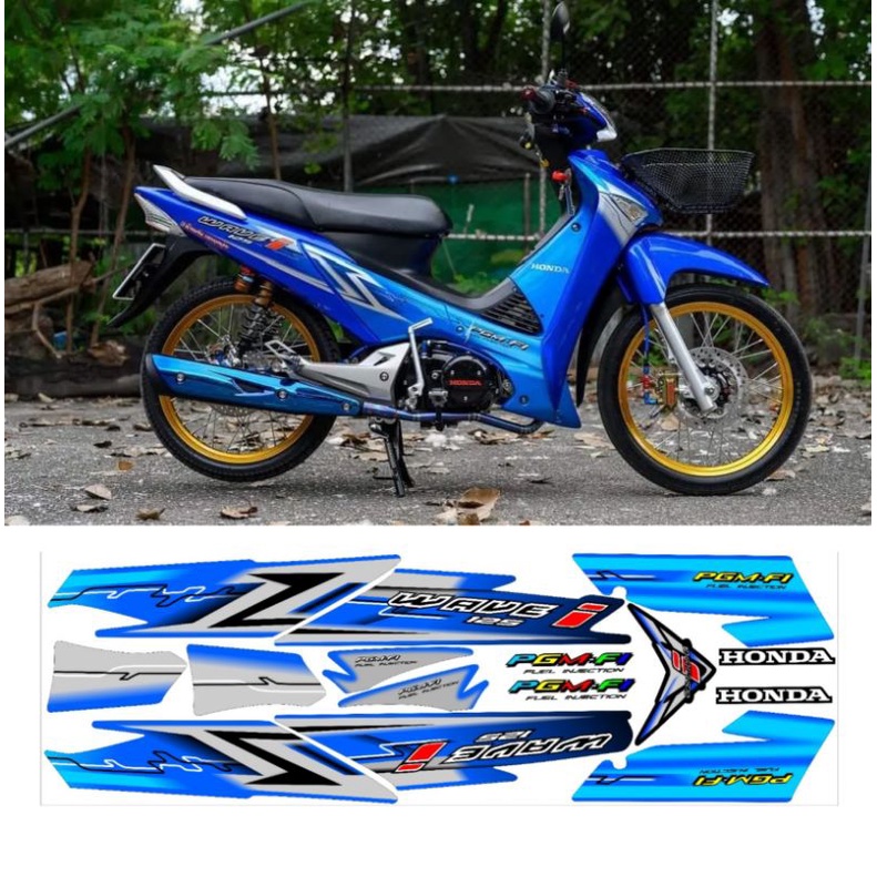 striping stiker supraX 125/ wave 125 i