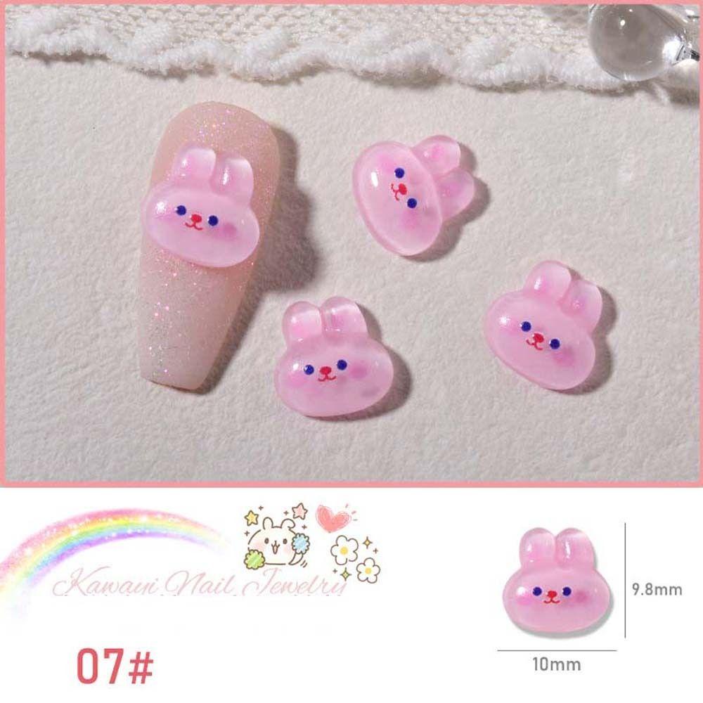 Mxbeauty Kartun Hiasan Kuku Anjing Kelinci Jepang Kuromi Strawberry Bear Manicure Aksesoris Perhiasan Kuku