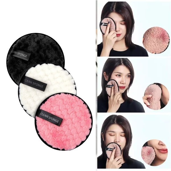 3D Remover Make Up Spon / Spon Cuci Muka Pembersih Wajah Penghapus Riasan Wajah