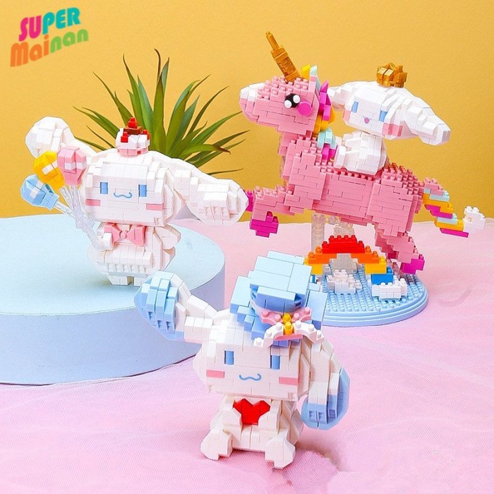 Terlaris Mainan Balok Mainan Edukasi Cinnamoroll Mainan Lego Anak Perempuan