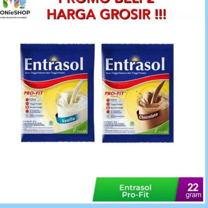 

(COD )NEW_PRODUCT Entrasol Sachet Renceng sekali minum VANILA COKLAT 10x22GR