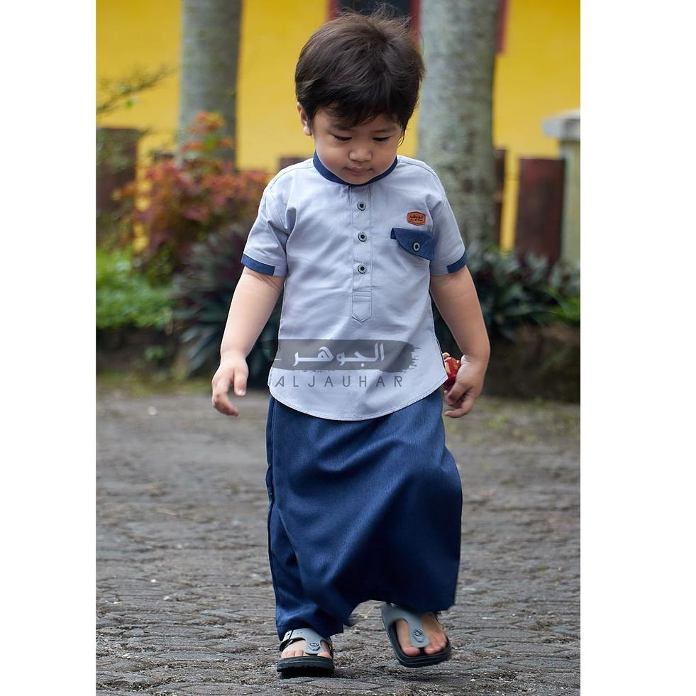 Terlaris ALJAUHAR Setelan Koko Celana Sarung Anak Bayi