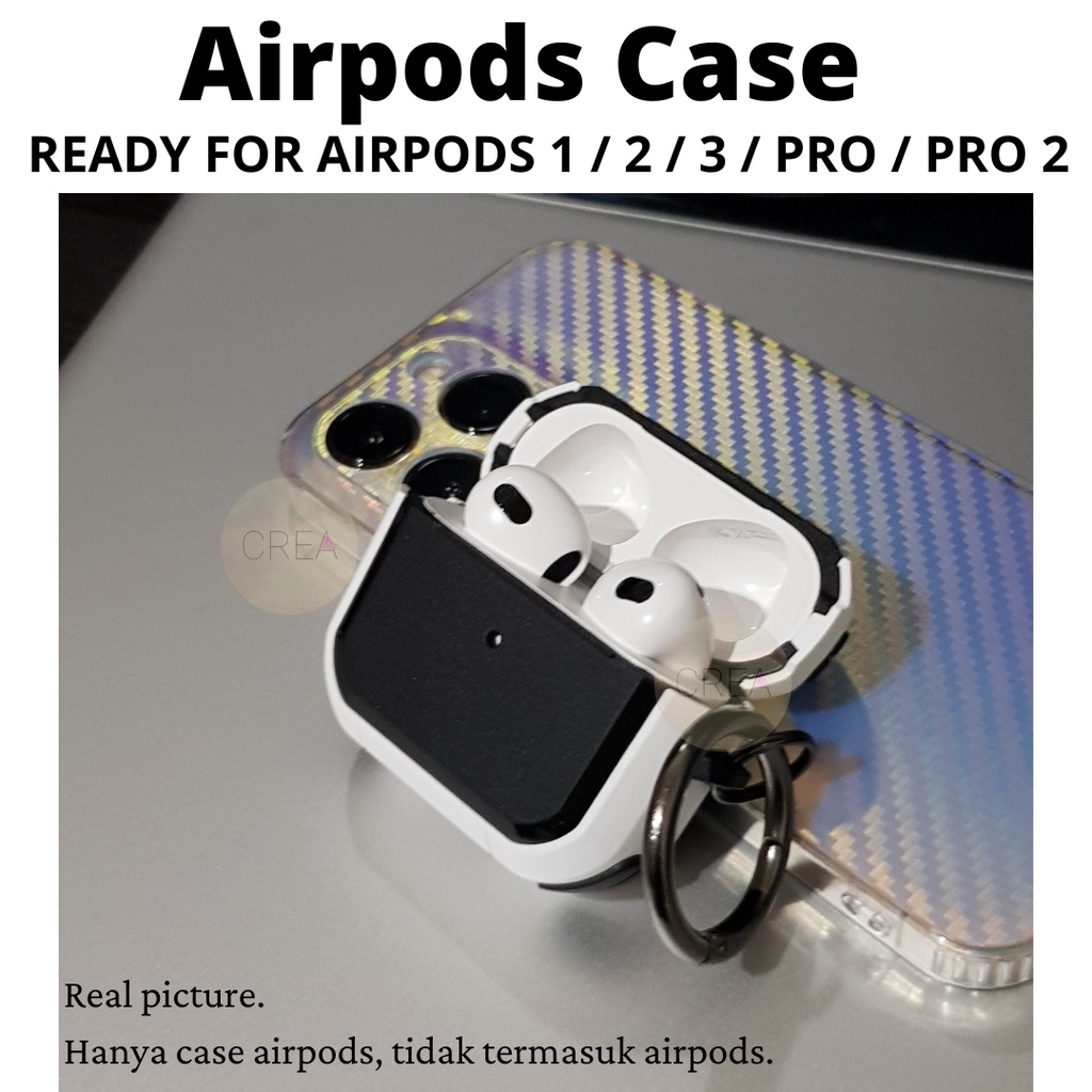 Case Airpods / Casing Airpods / Airpods Case - Armor Carbon Protective - Airpods Gen 1 2 3 Pro 2 / H
