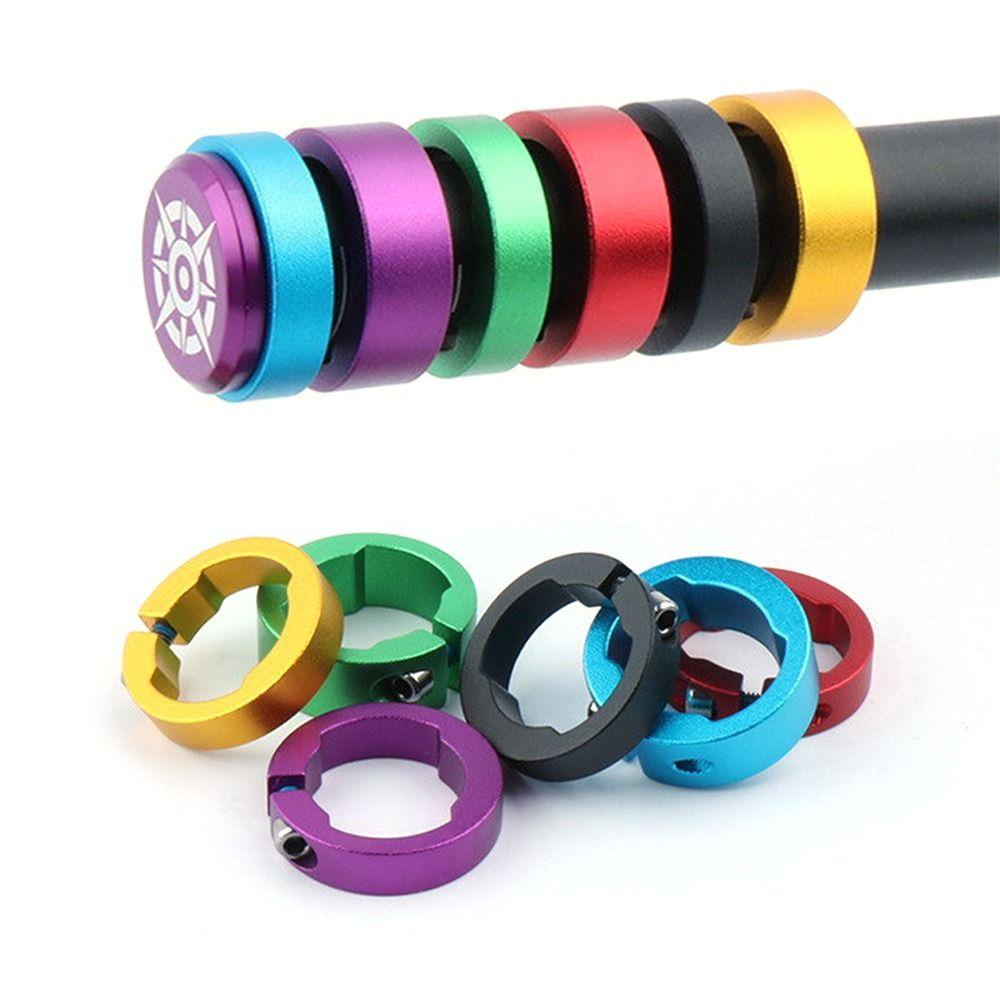 R-FLOWER 4pcs Grips Sepeda Cincin Aneka Warna Paduan Aluminium Bersepeda Aksesoris Sepeda Stang Grip
