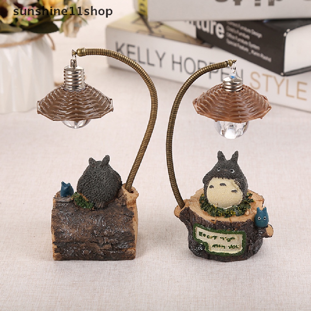 Sho Kartun Totoro Hadiah Kreatif Anime Japanese-style Night Light Hand-made Hadiah Siswa Lampu Kamar Dekorasi Lampu Kamar Tidur N