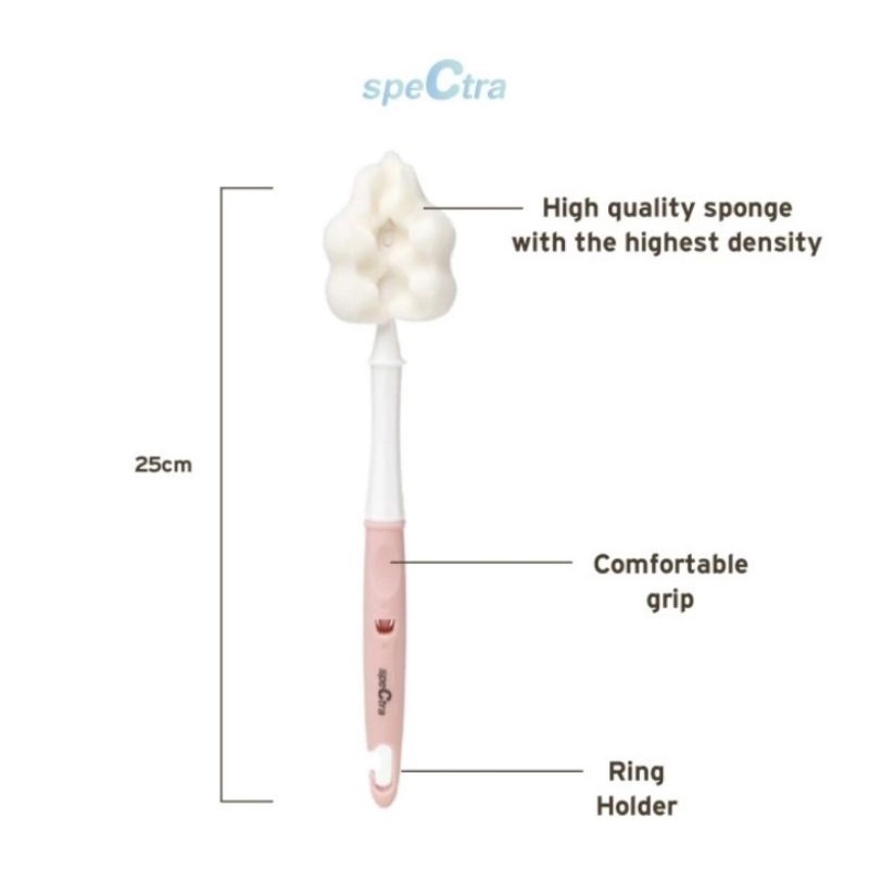 Spectra Feeding Bottle Brush Set Long Type Sikat Boto Bayi