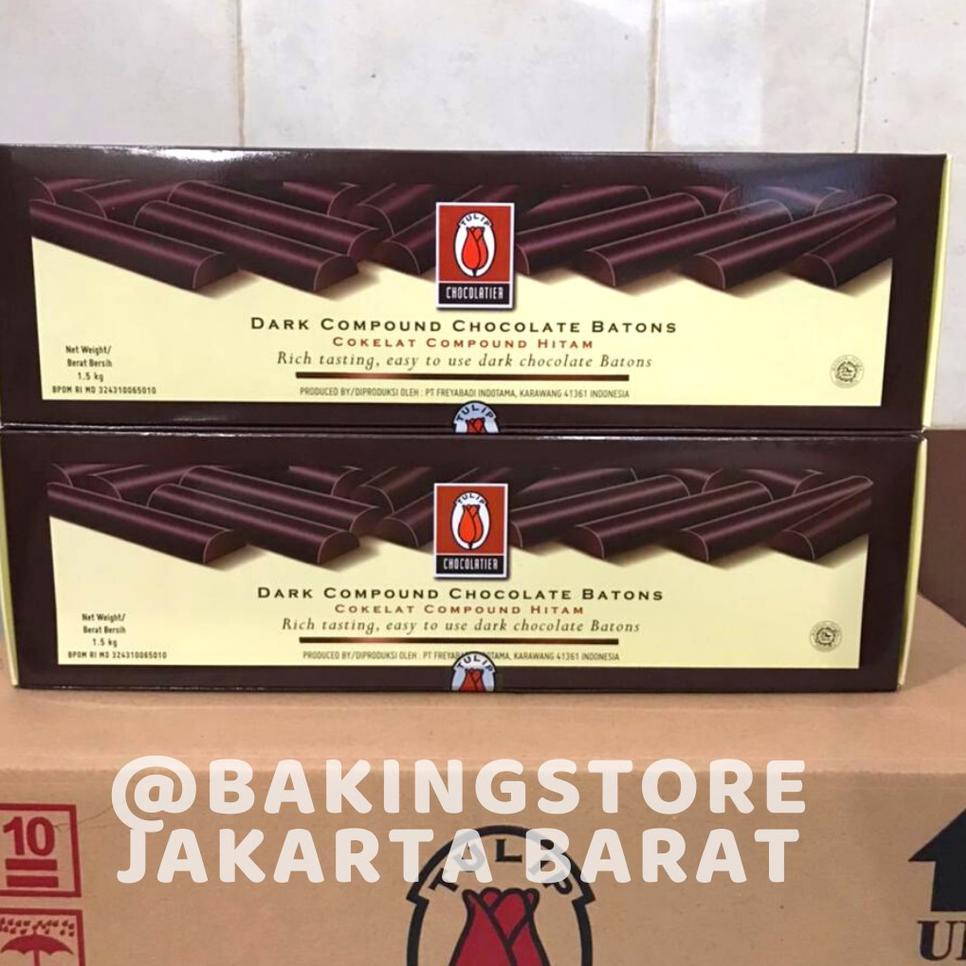 

☀ Chocolate Sticks Batons Tulip Compound Sticks Stik Coklat Baton 1,5kg ♂