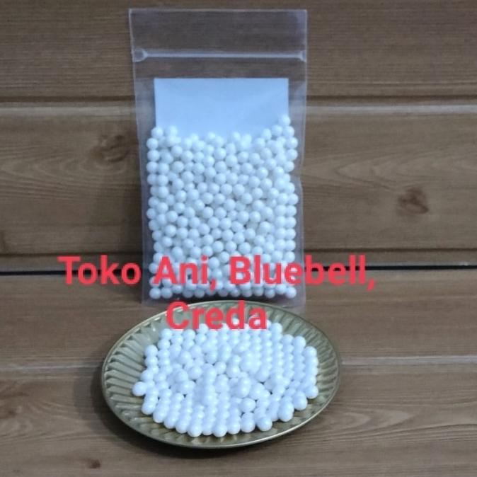 

Sprinkle sugar pearl white 7mm, 100gr. / Sprinkle warna putih mutiara