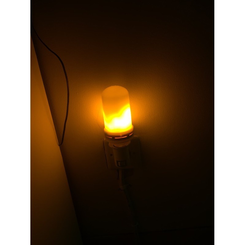 Barangunik2021 -Bohlam Lampu LED 7 Watt Cahaya Api Kuning Mitsuyama MS-9807F Flame