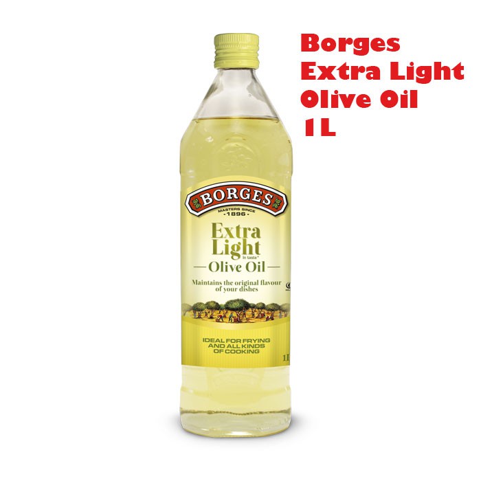 BORGES Extra Light Olive Oil 1 Liter (1 Ltr) / Minyak Zaitun Light 1L (1 L)