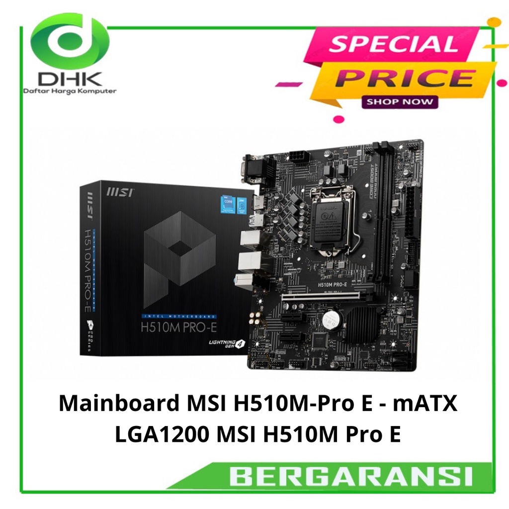 Mainboard MSI H510M-Pro E - mATX LGA1200 MSI H510M Pro E