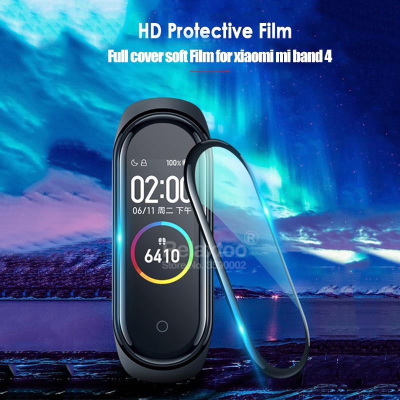 1pcs Full Cover Curved Film Screen Protector Untuk Mi Band5/Untuk Miband4 Replacement Protective Screen Film/Explosion proof Miband5 4 Film/Penjualan Panas