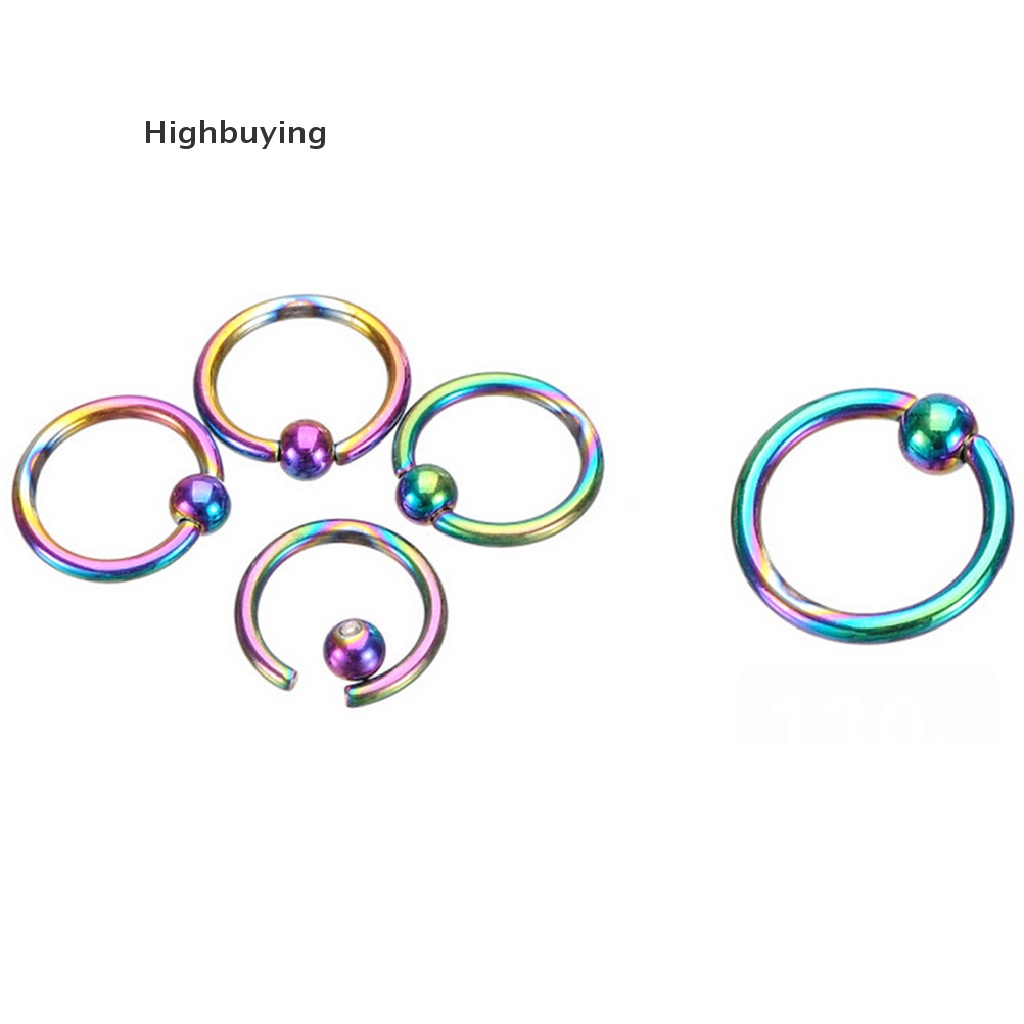 Hbid 1biji Cincin Hidung Chic Bibir Telinga Hidung Clip On Bola Hidung Bibir Hoop Earring Glory