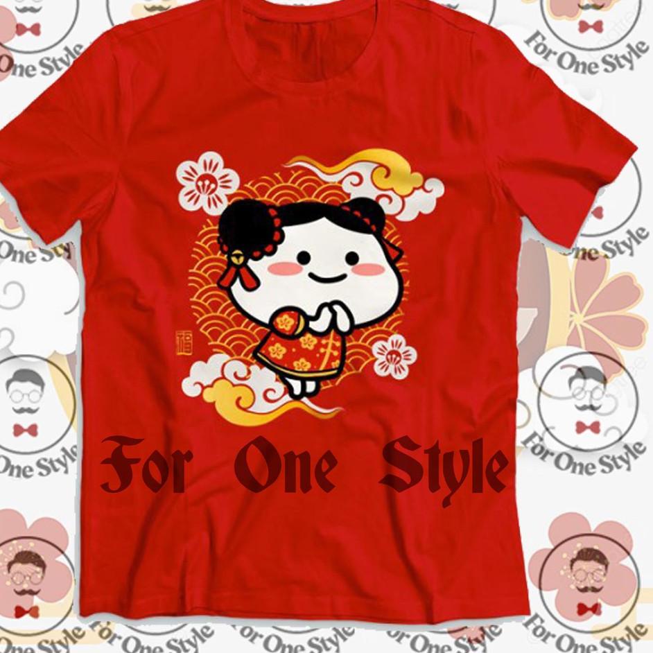 ♟ KAOS IMLEK SINCIA CHINESE NEW YEAR 2022 - KAOS IMLEK PENTOL 05 pentol cewe cici cute - IMLEK CUBY 