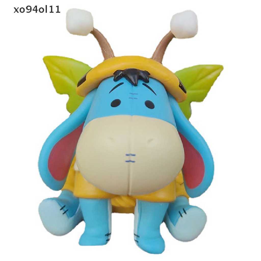 Xo Disney Anime Figure Winnie-The-Pooh Eeyore Piglet Q Version Boneka Peripherals Mainan OL