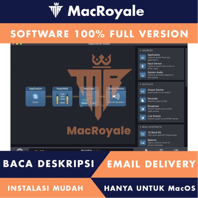 [MacOS] Audio Hijack Full Version Lifetime Full Garansi