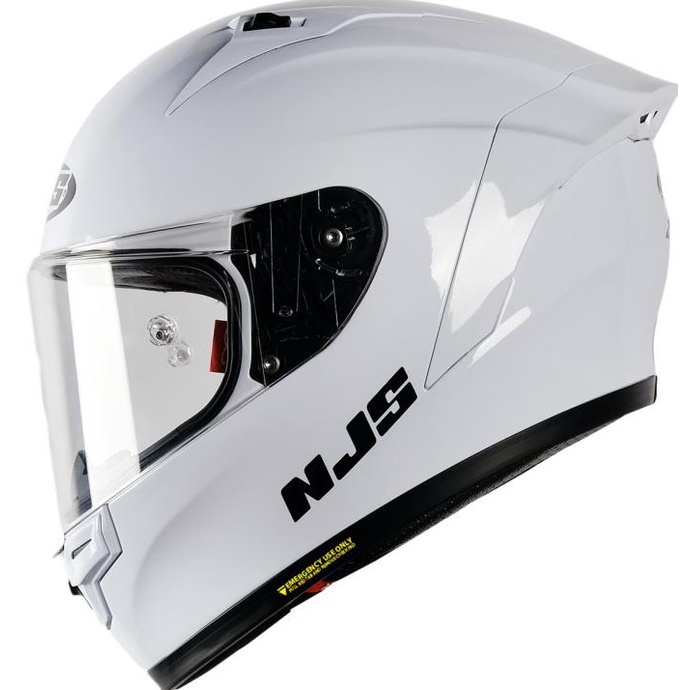 NJS ZX-1R SOLID Putih - Helm Full Face