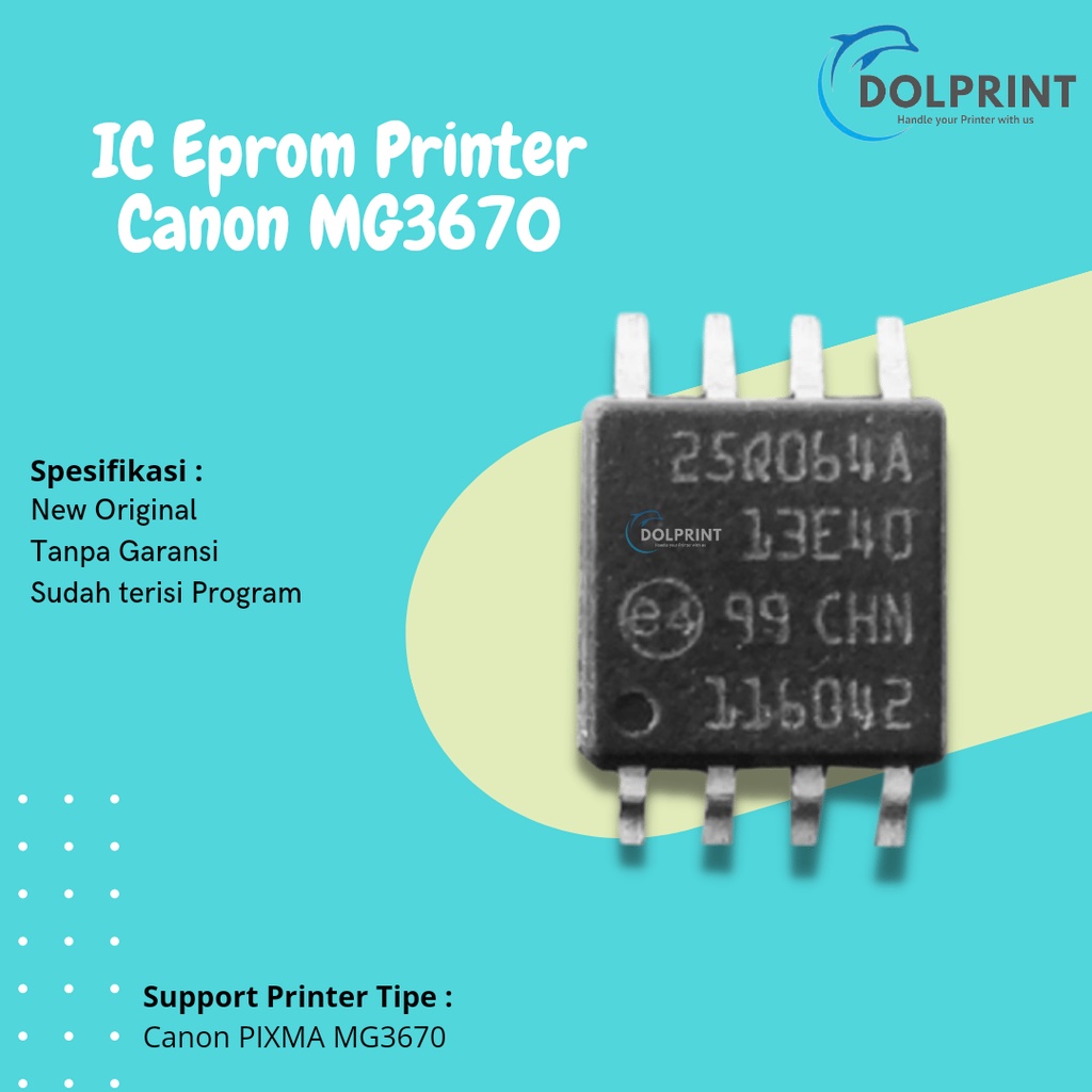IC Eprom Canon MG3670 IC Reset Counter Mainboard Printer MG3670, Eeprom Resetter Board MG3670 New