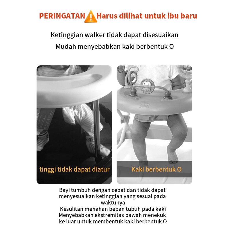 Baby Walker Lipat Musik Mainan Membantu bayi Anda belajar