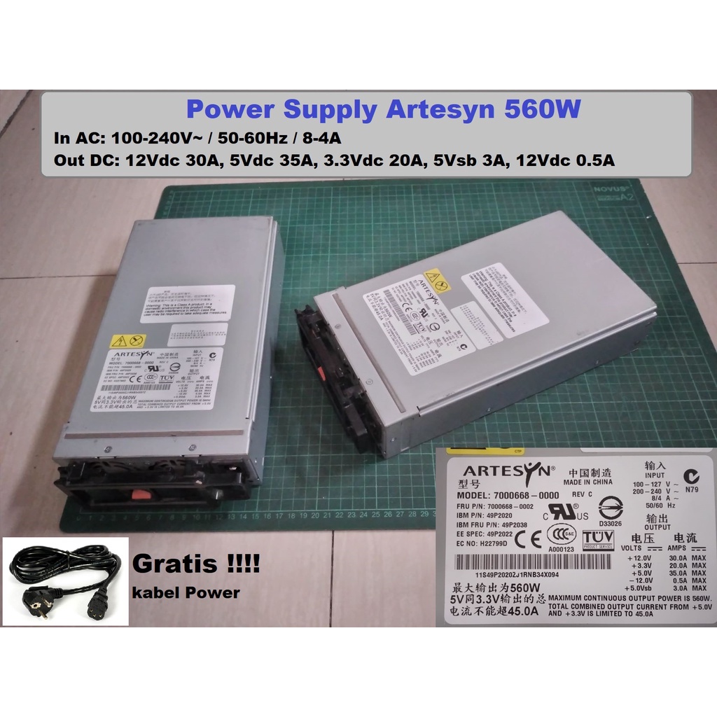Power Supply Server Artesyn 7000668-0000 560 Watt