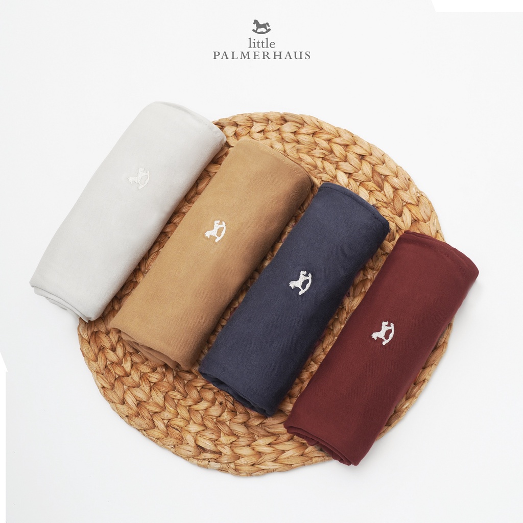 Little Palmerhaus Basic Swaddle Bedong Polos Bayi Newborn Size 105 x 85cm
