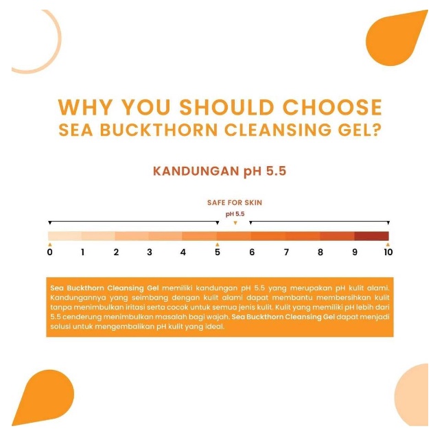 KLEVERU Sea Buckthorn Cleansing Gel ( Face Wash )