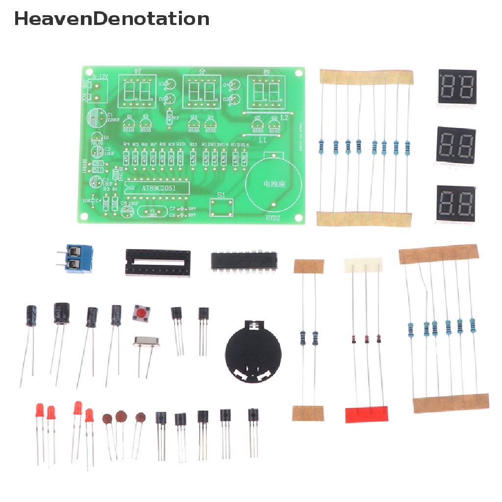 [HeavenDenotation] Jam Digital Elektronik Kit Display Suite Suku Cadang Modul Elektronik Dan Komponen HDV